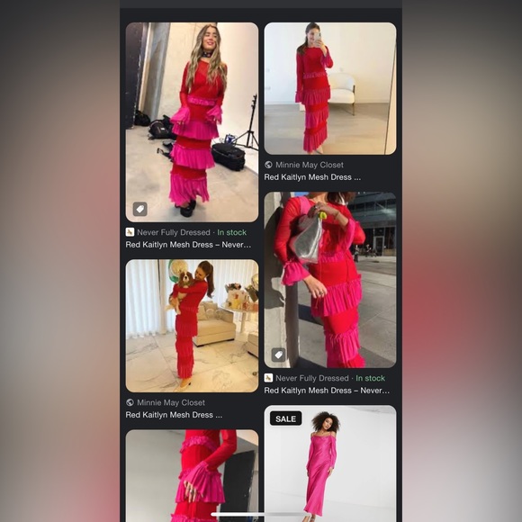 NWT Mesh Never Fully Dressed Kaitlyn Dress RARE - Picture 4 of 6